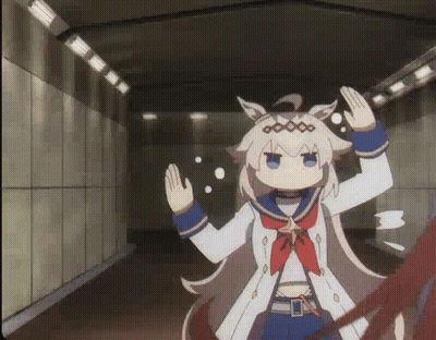 Cartoon Character Standing In Tunnel GIF
