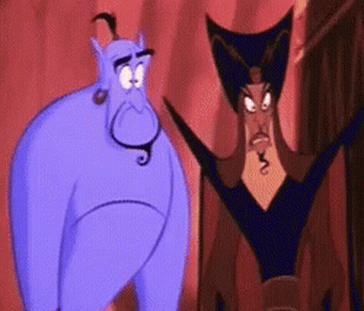 Cartoon Character Standing Next To Another GIF