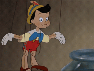 Cartoon Character Standing Next To Blue Vase GIF