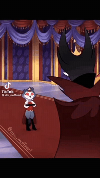 Cartoon Character Standing Next To Crowned Character GIF