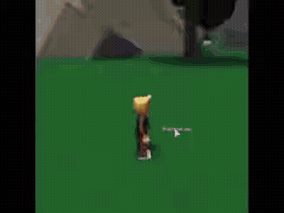 Cartoon Character Standing Next To White Van In A Video Game GIF
