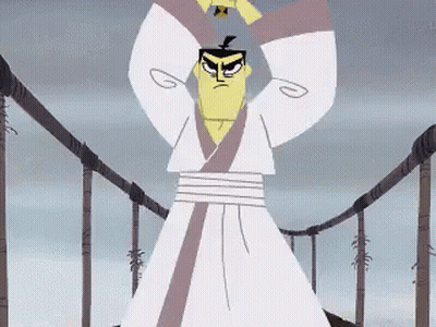 Cartoon Character Standing On Bridge GIF