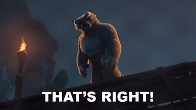 Cartoon Character Standing On Bridge Saying That's Right GIF