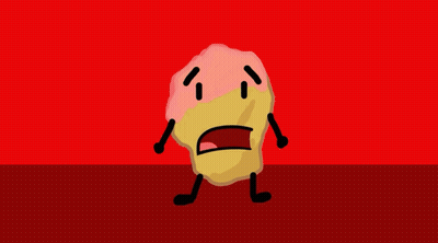 Cartoon Character Standing On Red Surface GIF