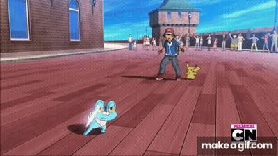 Cartoon Character Standing On Wooden Floor In Front Of Building With CN Logo GIF