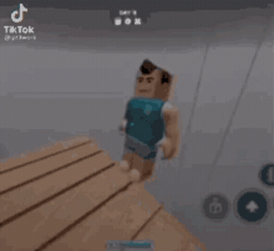 Cartoon Character Standing On Wooden Table GIF
