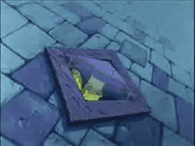 Cartoon Character Sticking Head Out Of Hole In Ground GIF