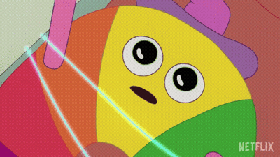 Cartoon Character Sticking Out Tongue Netflix Logo GIF