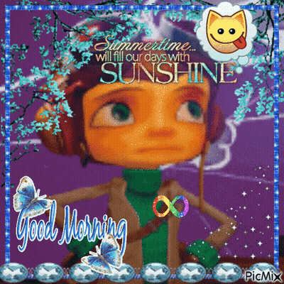 Cartoon Character Summertime Will Fill Our Days With Sunshine GIF