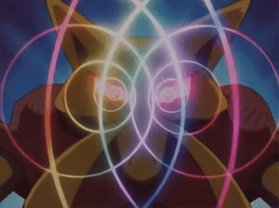 Cartoon Character Surrounded By Colorful Circles GIF