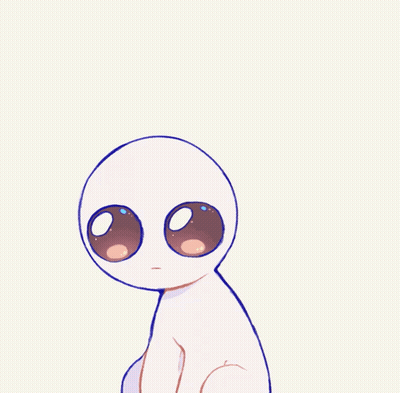 Cartoon Character Surrounded By Flowers GIF