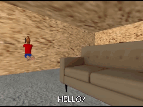 Cartoon Character Talking On Cell Phone Hello GIF