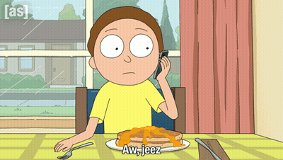 Cartoon Character Talking On Phone At Pancakes GIF