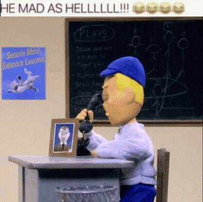 Cartoon Character Talking On Phone GIF