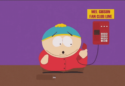 Cartoon Character Talking On Red Phone Mel Gibson Fan Club GIF