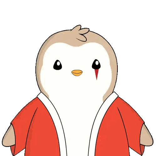 Cartoon Character Thank You Red Shirt Sticker