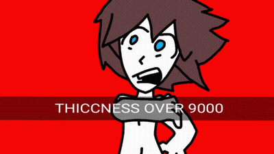 Cartoon Character Thickness Over 9000 GIF