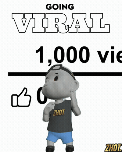 Cartoon Character Thumbs Up Going Viral GIF