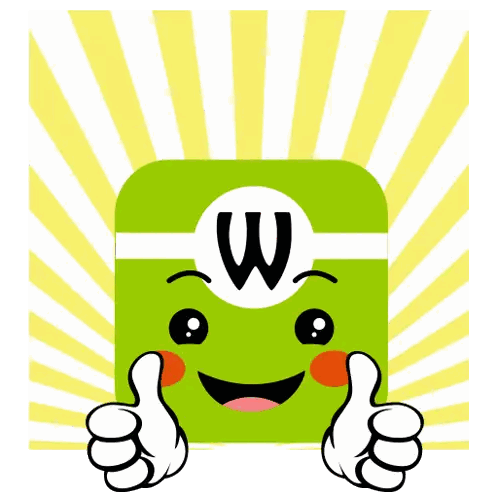 Cartoon Character Thumbs Up Good Job Sticker