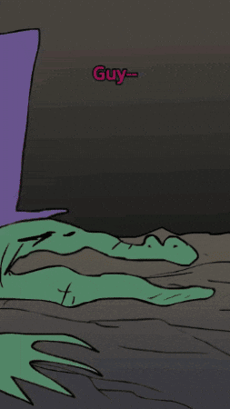 Cartoon Character Thumbs Up With Words Guy's Night GIF