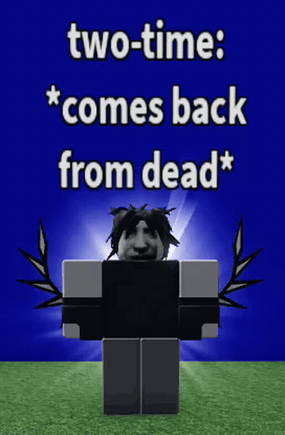 Cartoon Character Two-Time Comes Back From Dead GIF