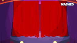 Cartoon Character Using Jackhammer On Stage GIF