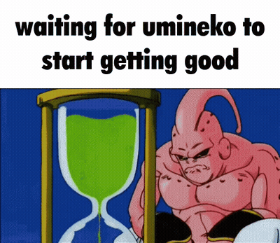 Cartoon Character Waiting For Umineko GIF