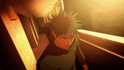 Cartoon Character Walking Down Dark Hallway GIF