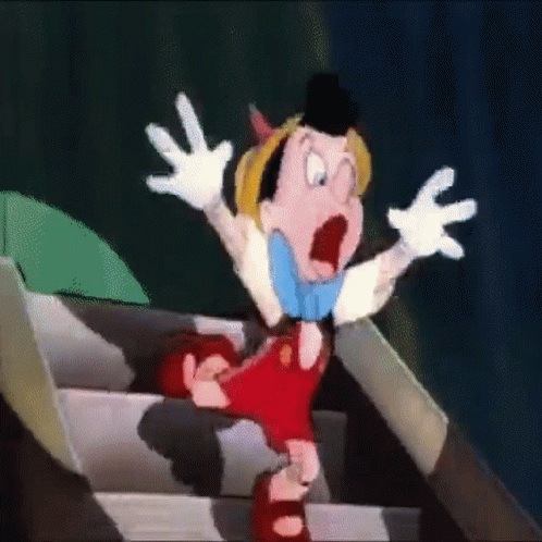 Cartoon Character Walking Down Stairs GIF