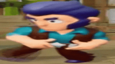 Cartoon Character Walking In Blue Shirt And Brown Pants GIF