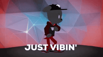 Cartoon Character Walking Just Vibin GIF