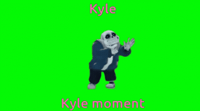 Cartoon Character Walking On Green Screen Kyle Moment GIF