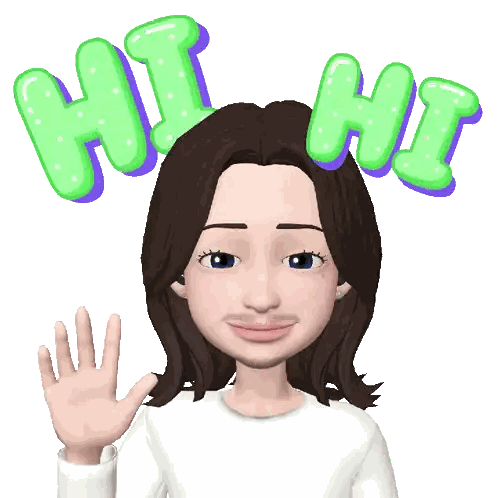 Cartoon Character Waving Hi Sticker