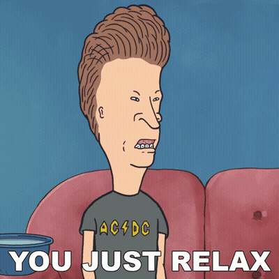 Cartoon Character Wearing AC DC Shirt GIF
