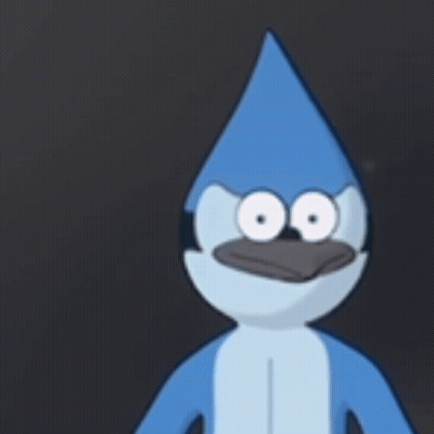 Cartoon Character Wearing Blue Hat GIF