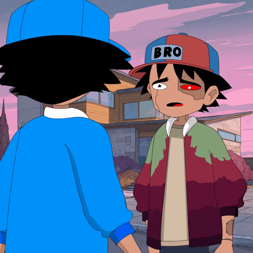 Cartoon Character Wearing Bro Hat GIF
