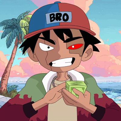 Cartoon Character Wearing Bro Hat GIF