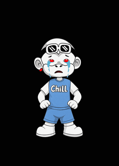 Cartoon Character Wearing Chill Shirt