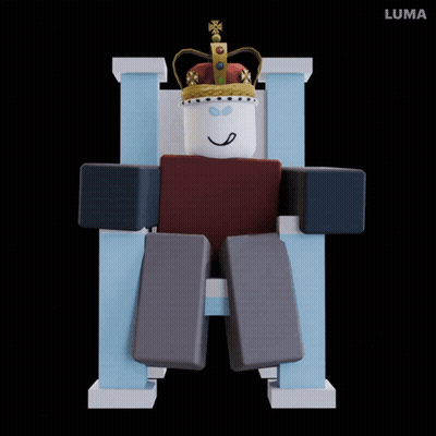 Cartoon Character Wearing Crown Sitting GIF