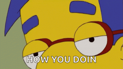 Cartoon Character Wearing Glasses How You Doin GIF