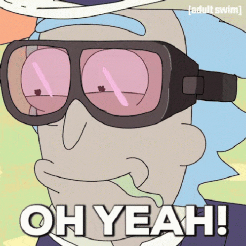 Cartoon Character Wearing Goggles Oh Yeah GIF