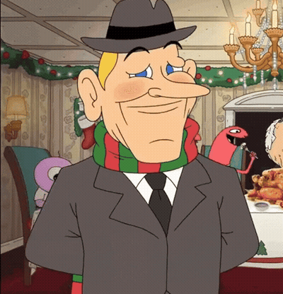Cartoon Character Wearing Hat And Tie GIF