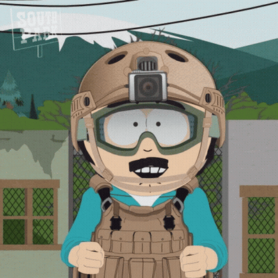 Cartoon Character Wearing Helmet And Goggles GIF