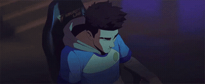 Cartoon Character Wearing Hood And Glasses Talking On Phone GIF