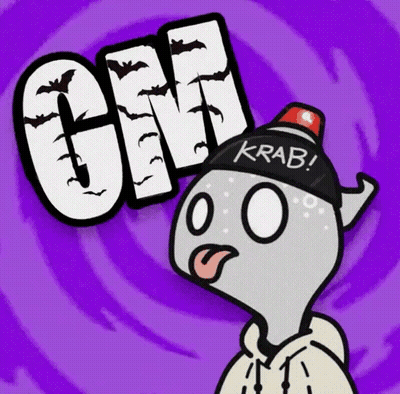 Cartoon Character Wearing Krab Hat GIF