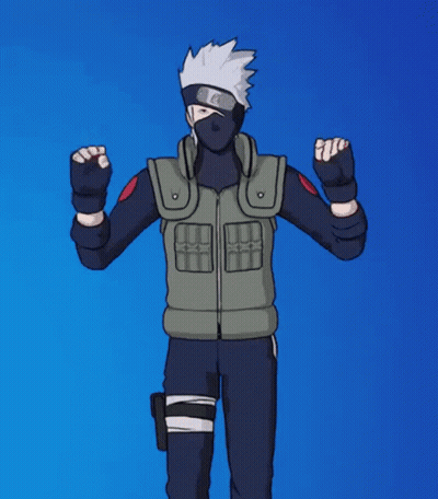 Cartoon Character Wearing Mask And Gloves On Blue Background GIF