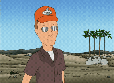 Cartoon Character Wearing Mike Hat GIF