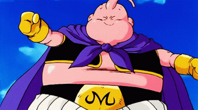 Cartoon Character Wearing Purple Cape With Letter M GIF