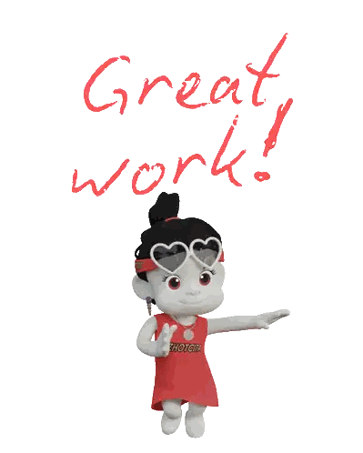 Cartoon Character Wearing Red Shirt Emotcha Sticker