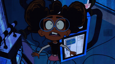 Cartoon Character Wearing Red Sunglasses And Cassette GIF